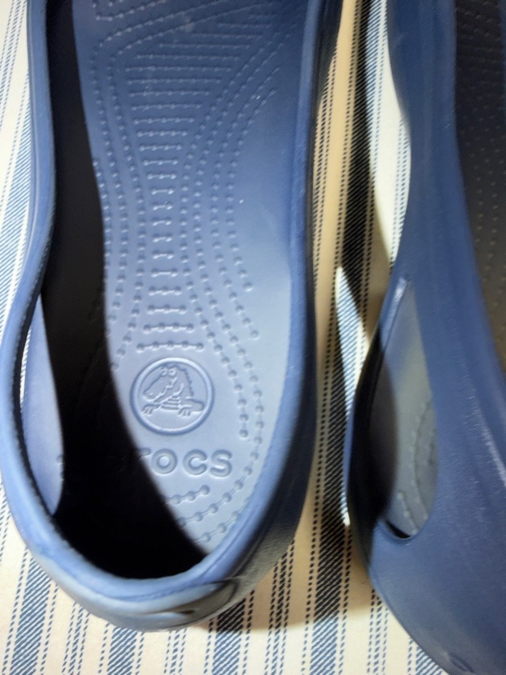 CROCS Navy Blue Ballet Flats - Picture 2 of 7